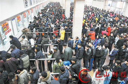 春运:节前全国铁路发送旅客超亿人