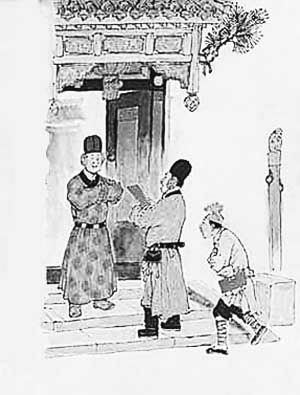 　▲冬日降临，地方官员往往以为京官购置取暖木炭为名，向六部司官孝敬钱财，此谓“炭敬”