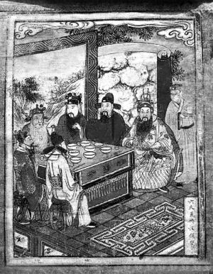 　▲古代有肥水衙门大发过年红包，亦有官员请下属吃一顿了事