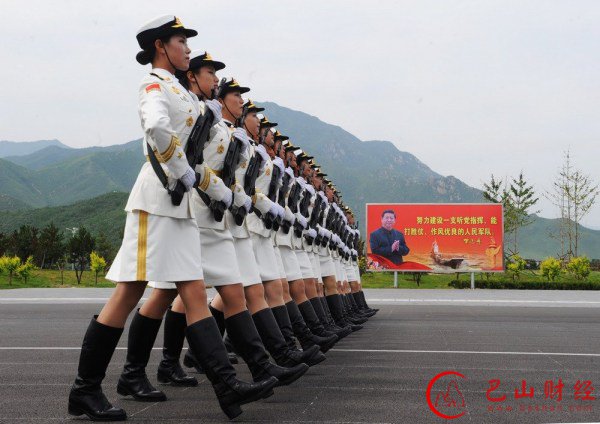 仪仗队,女兵,模特,阅兵，门慧佳