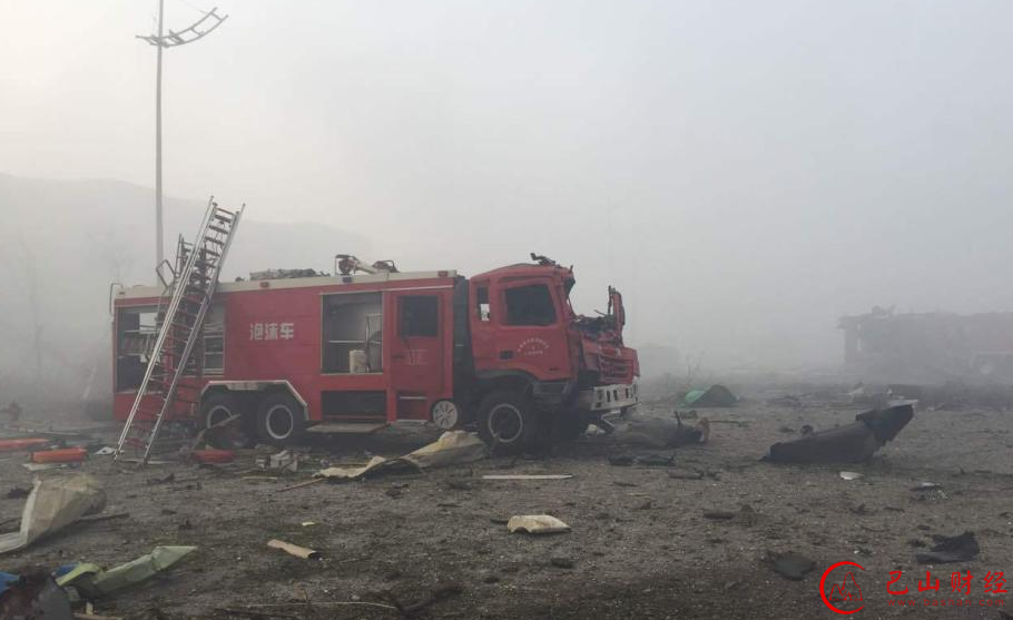天津,爆炸,消防车