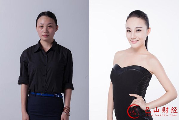 女子,整容,对比照
