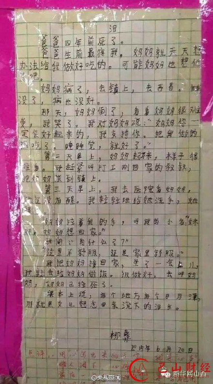 彝族小姑娘,作文,悲伤,贫穷